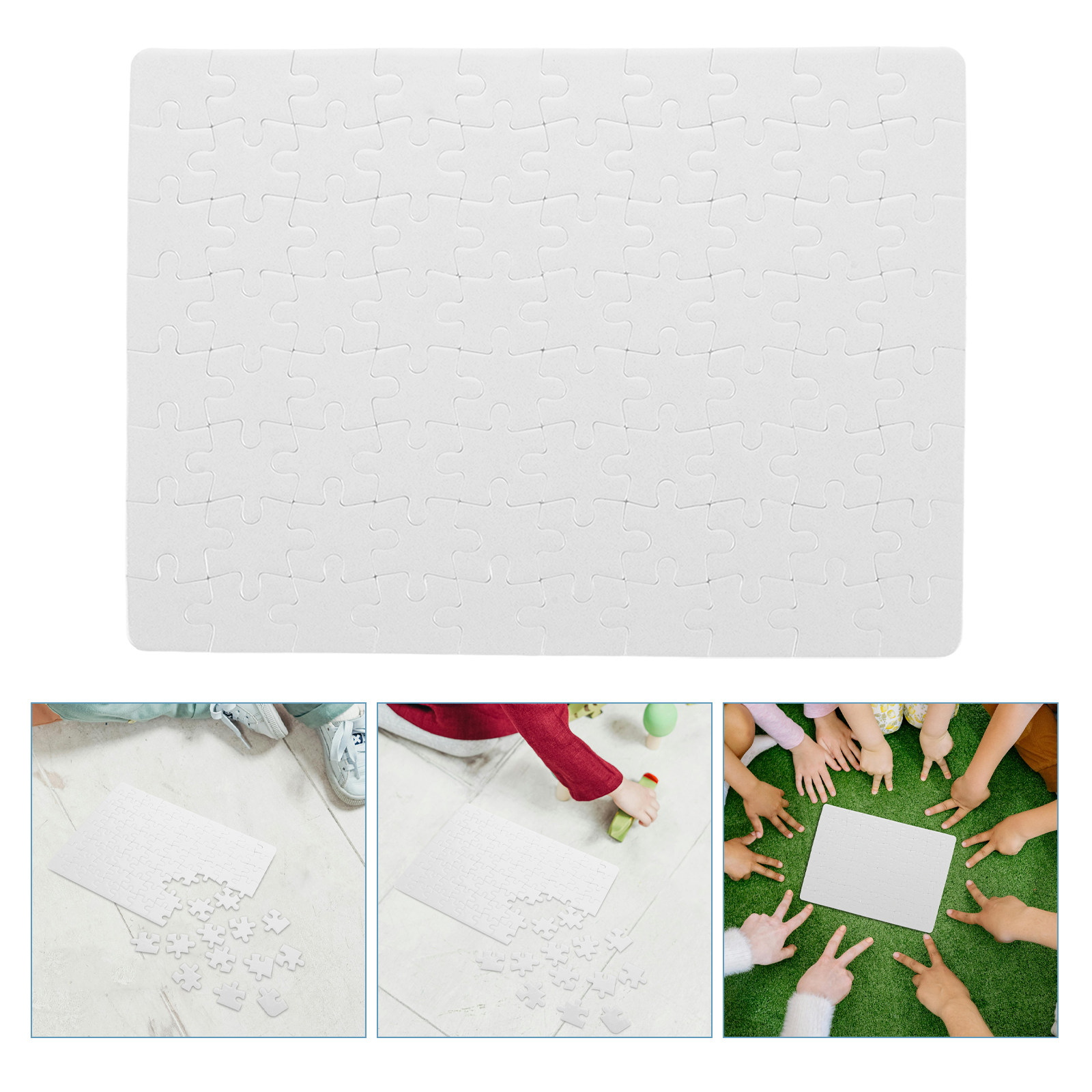 Lege puzzelbladen – 4 stuks wi - Puzzle Blank White recensie en prijs