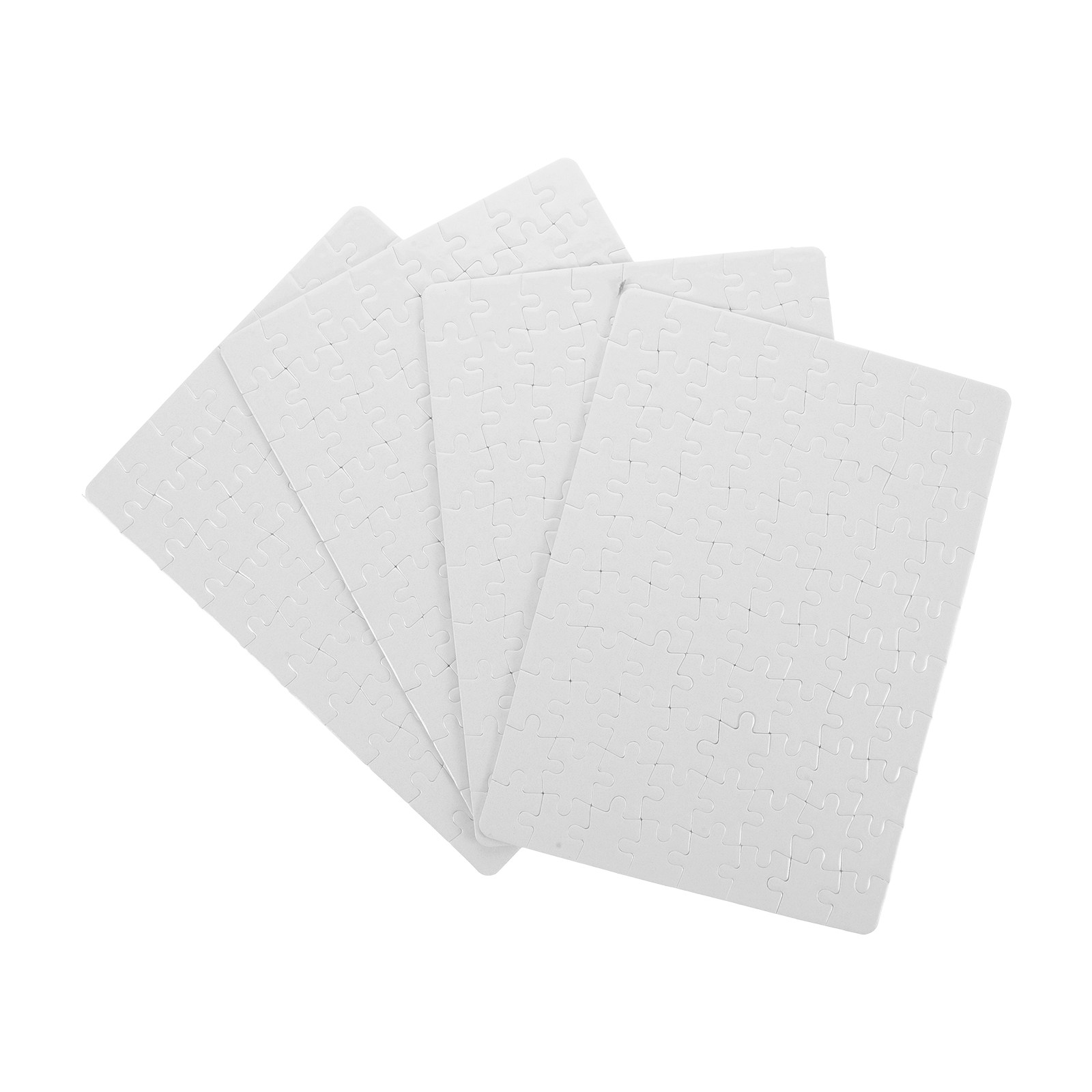 4 vellen blanco puzzelstukjes  - Puzzle Blank White recensie en prijs